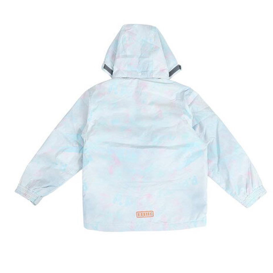 P-PRITY(P-PRITY)(キッズ)ジュニア スキーウェア スーツ ビブパンツ セット ガールズ タイポグラフティ 321NN2HHM0046 WHT ブルー サイズ調整 抗菌