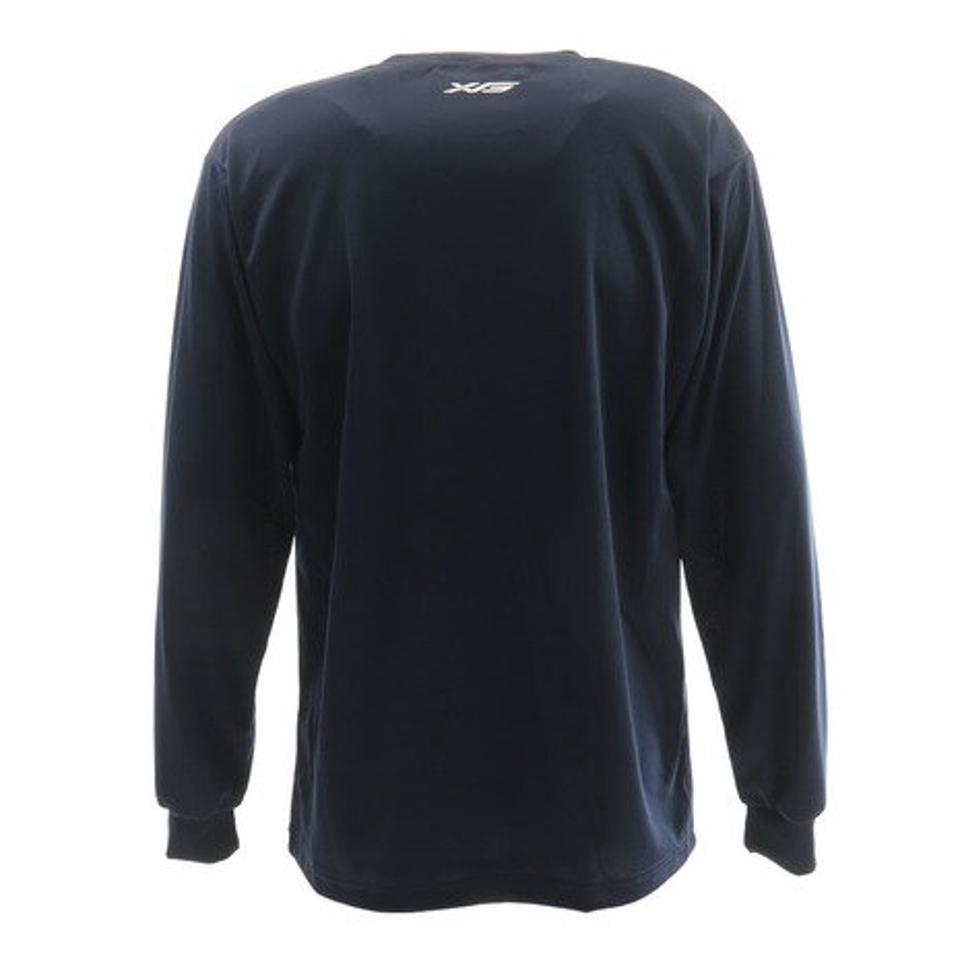 【10%OFFクーポン 2/16まで】エックスティーエス（XTS） ドライ 吸汗速乾 長袖Tシャツ 751G0ES1620 NVY バスケットボールウェア ロンT