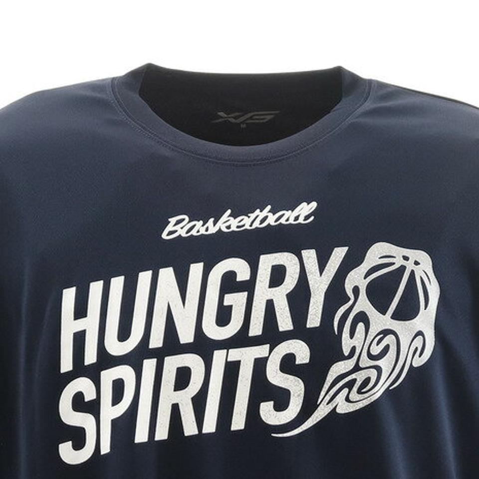 【10%OFFクーポン 2/16まで】エックスティーエス（XTS） ドライ 吸汗速乾 長袖Tシャツ 751G0ES1620 NVY バスケットボールウェア ロンT