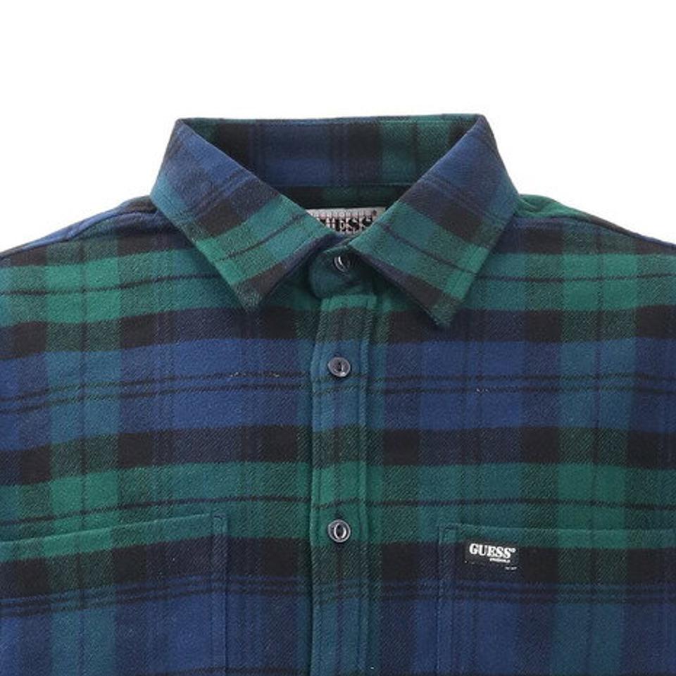 ゲス（GUESS）（メンズ）Originals Plaid シャツ M1BH13W7KD0GRMU