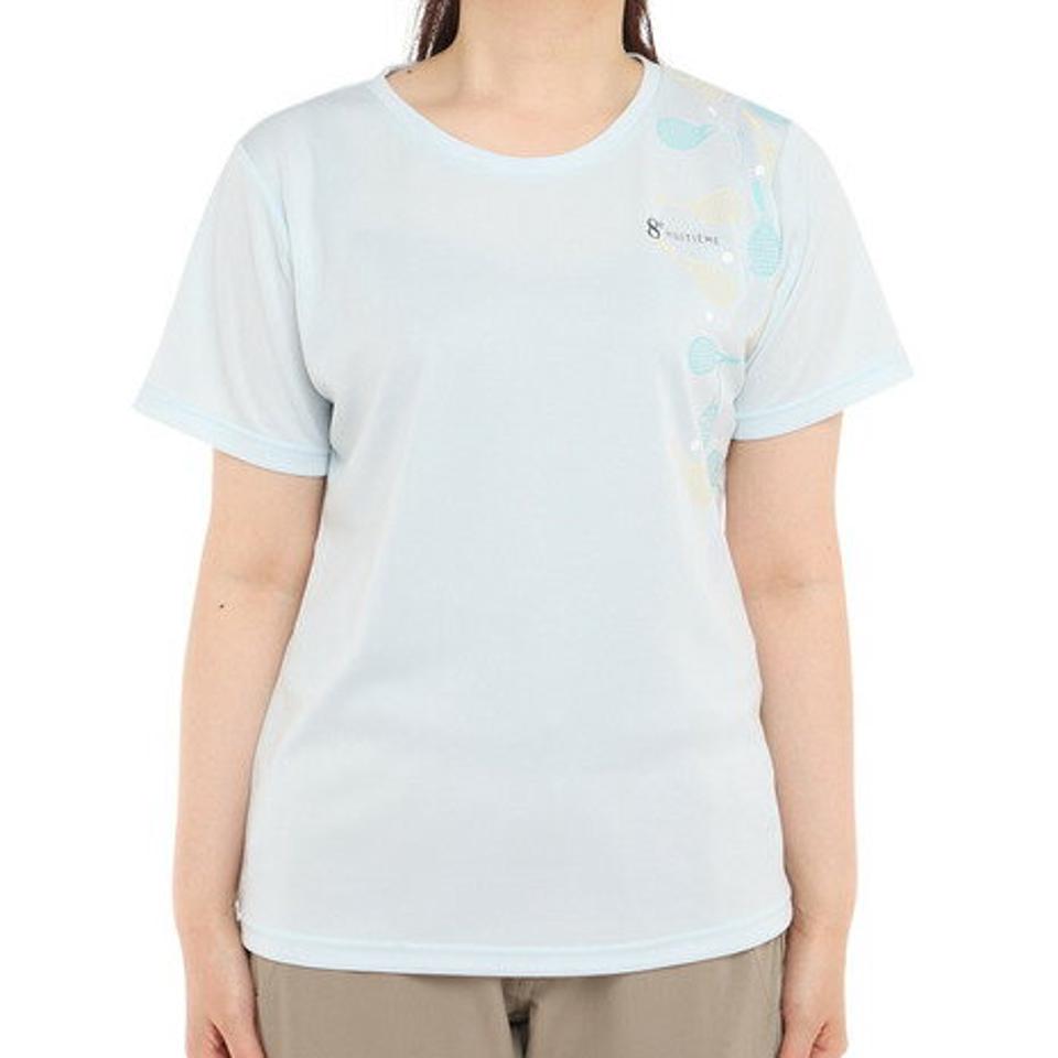 ウィッテム（HUITIEME）（レディース）テニス ドライプラス グラフィック アイコンTシャツ HU20FLS733065LBLU