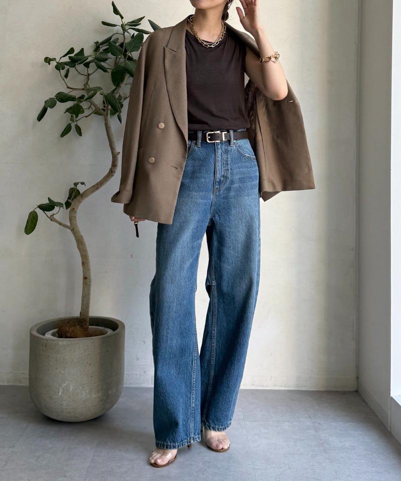 【ベストセラーアイテム】カーブデニム