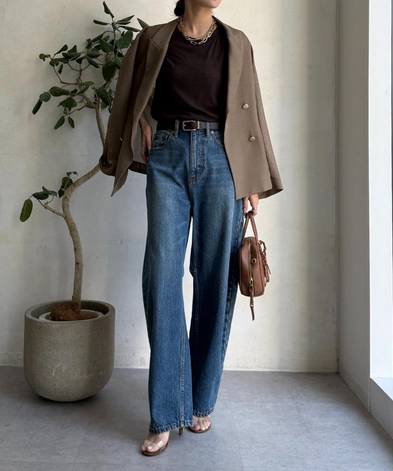 【ベストセラーアイテム】カーブデニム