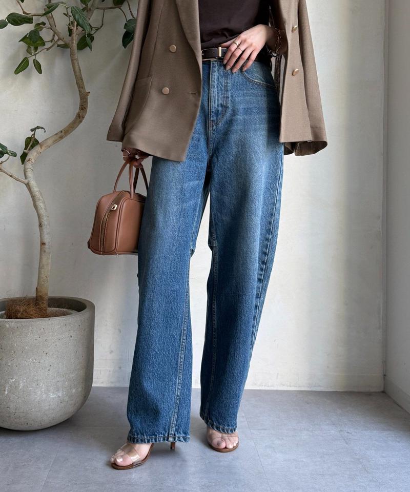 【ベストセラーアイテム】カーブデニム