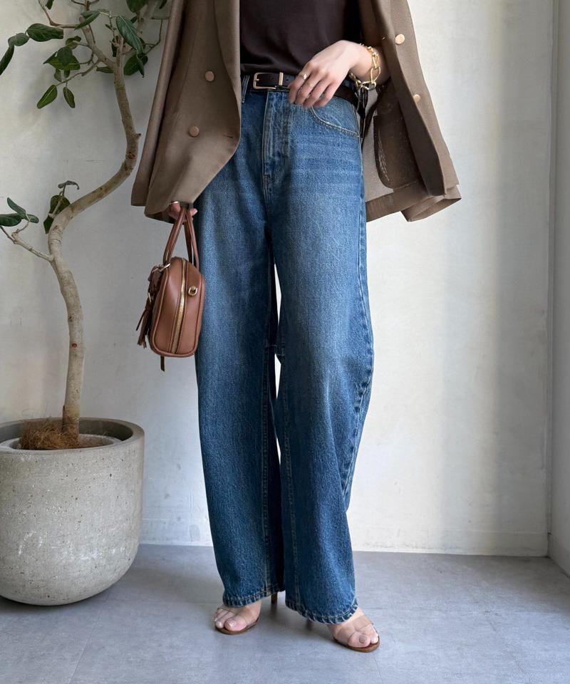 【ベストセラーアイテム】カーブデニム