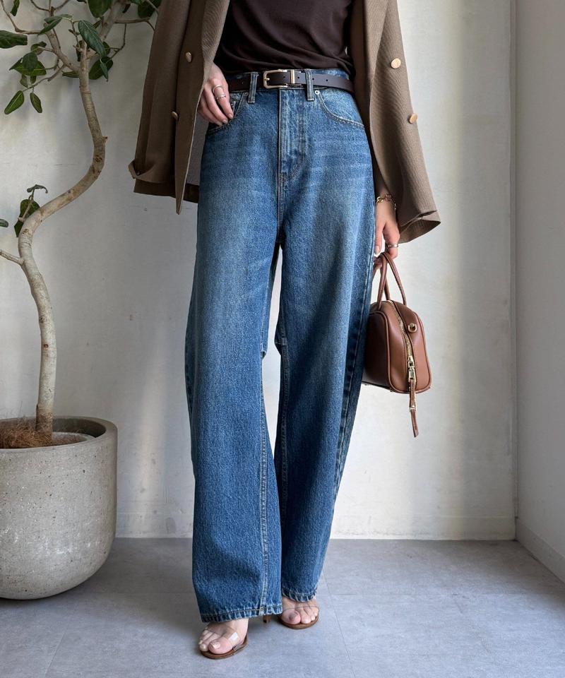 【ベストセラーアイテム】カーブデニム