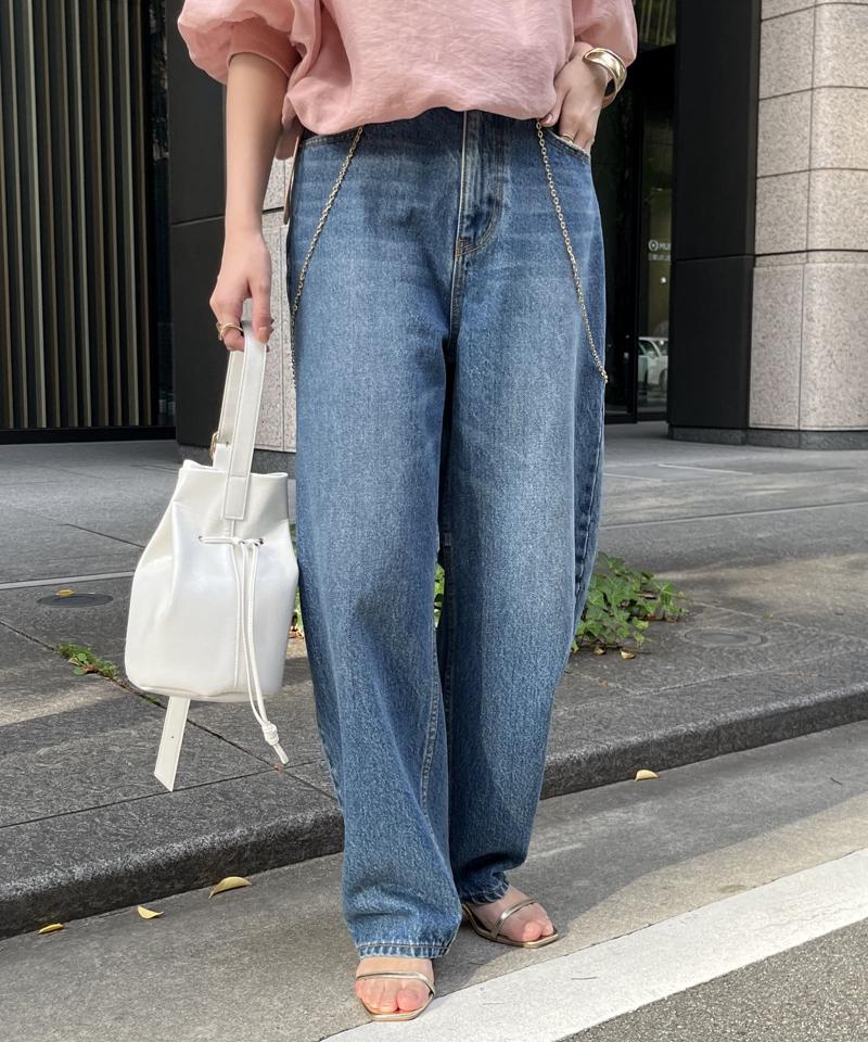 【ベストセラーアイテム】カーブデニム