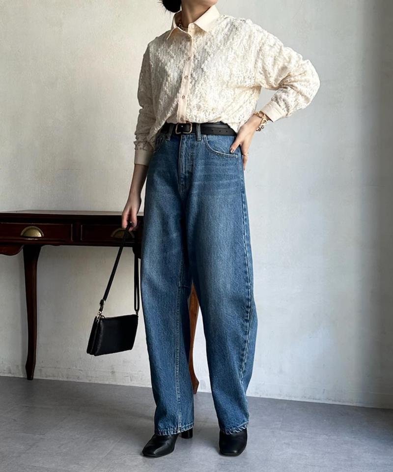 【ベストセラーアイテム】カーブデニム