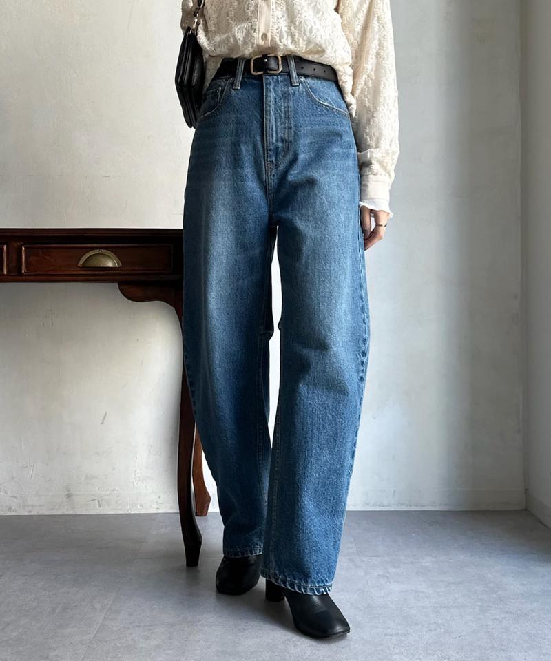 【ベストセラーアイテム】カーブデニム