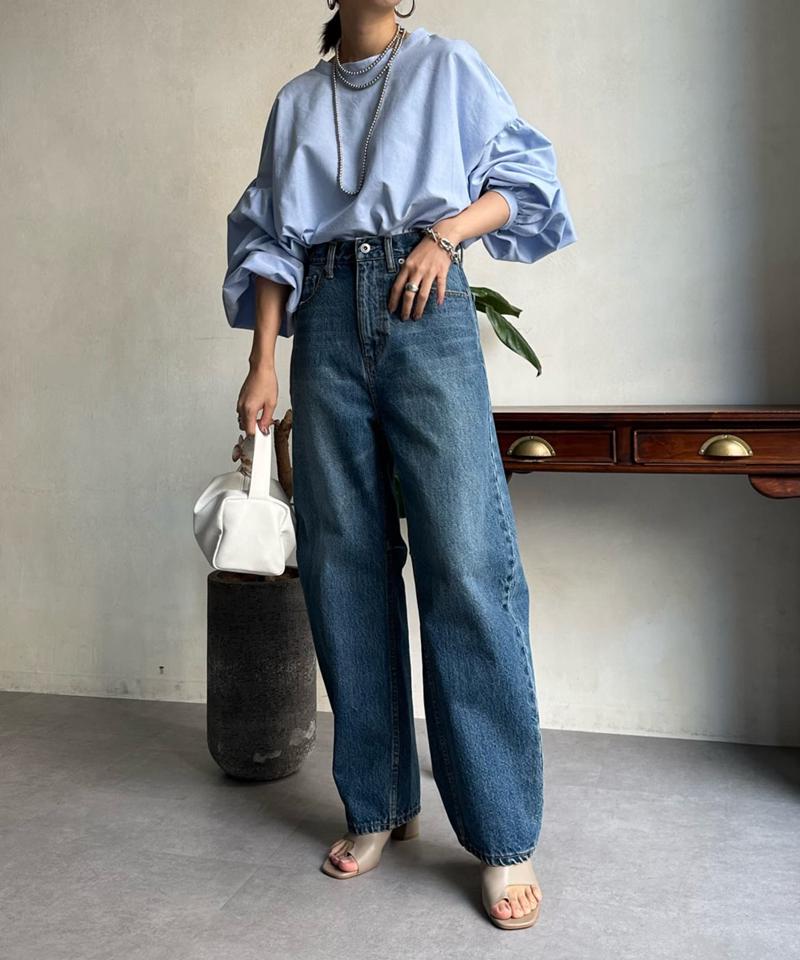 【ベストセラーアイテム】カーブデニム