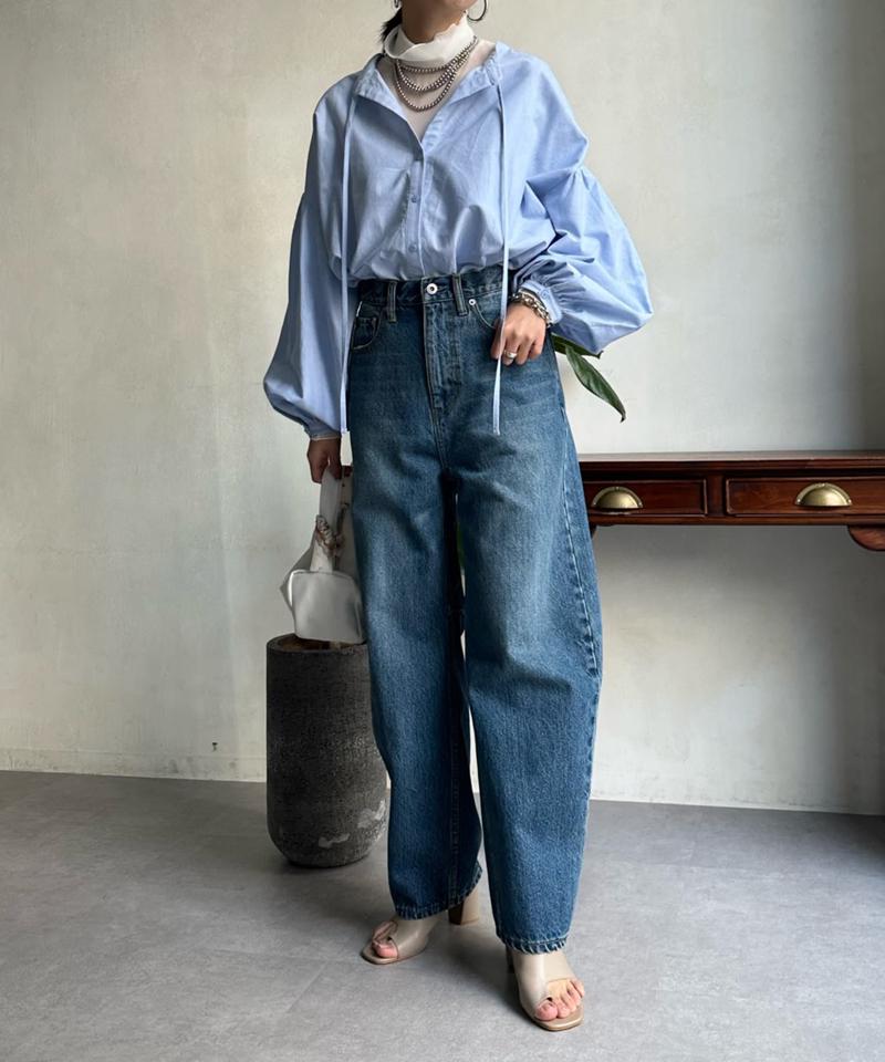 【ベストセラーアイテム】カーブデニム