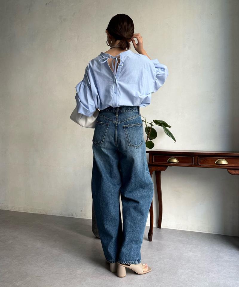 【ベストセラーアイテム】カーブデニム