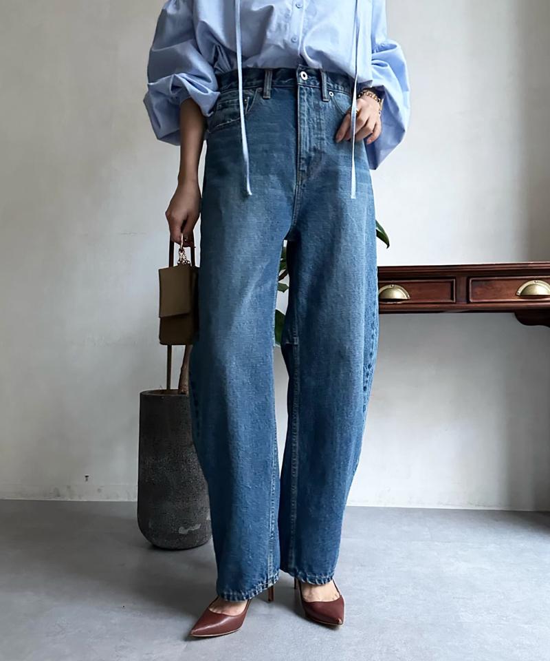 【ベストセラーアイテム】カーブデニム