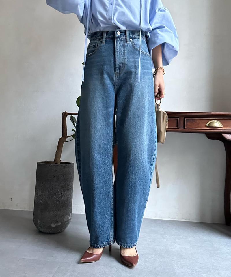 【ベストセラーアイテム】カーブデニム