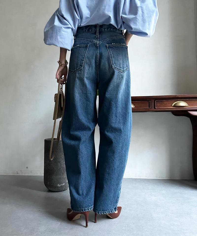 【ベストセラーアイテム】カーブデニム