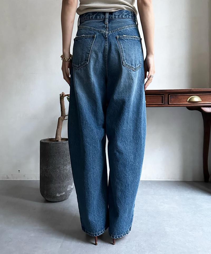 【ベストセラーアイテム】カーブデニム