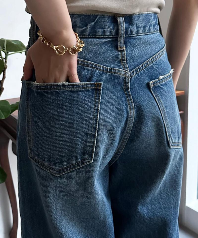 【ベストセラーアイテム】カーブデニム