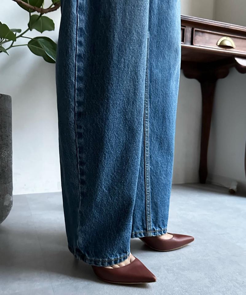 【ベストセラーアイテム】カーブデニム