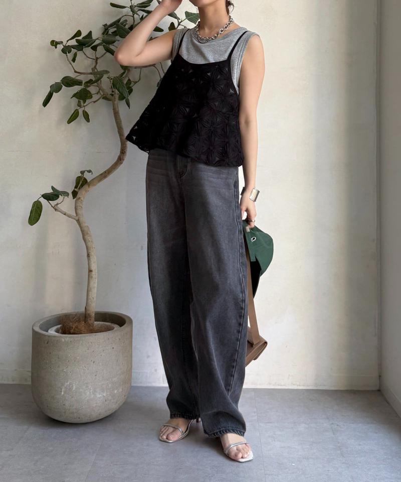 【ベストセラーアイテム】カーブデニム