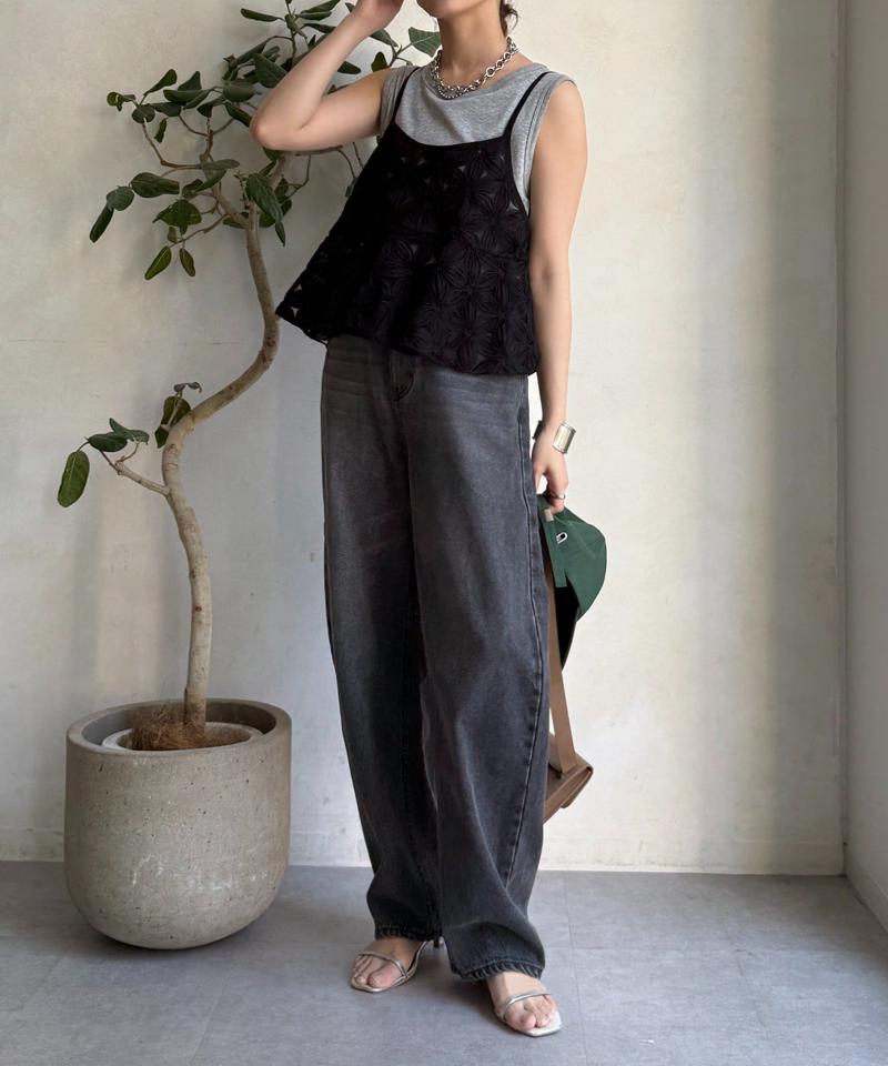 【ベストセラーアイテム】カーブデニム