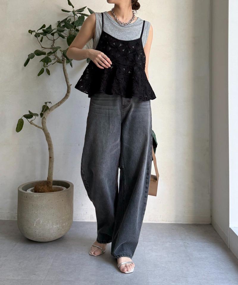 【ベストセラーアイテム】カーブデニム