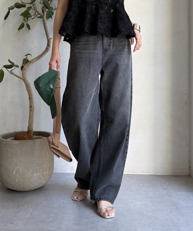 【ベストセラーアイテム】カーブデニム