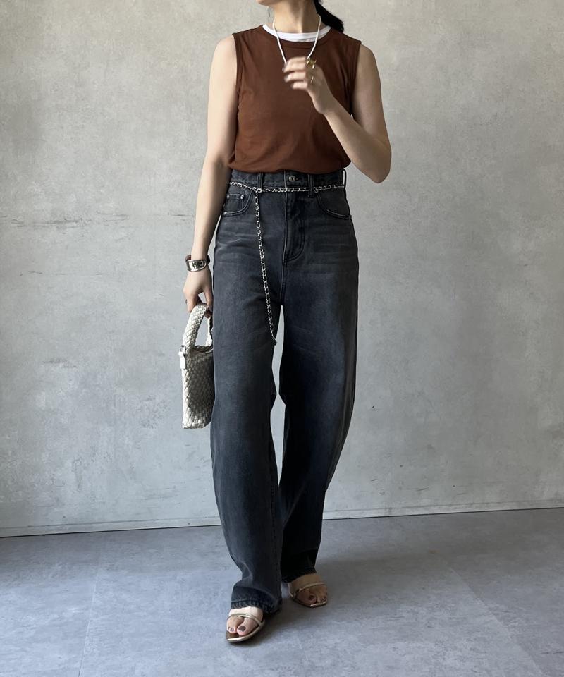 【ベストセラーアイテム】カーブデニム