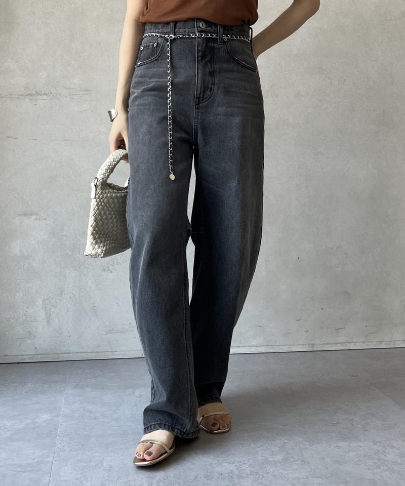 【ベストセラーアイテム】カーブデニム