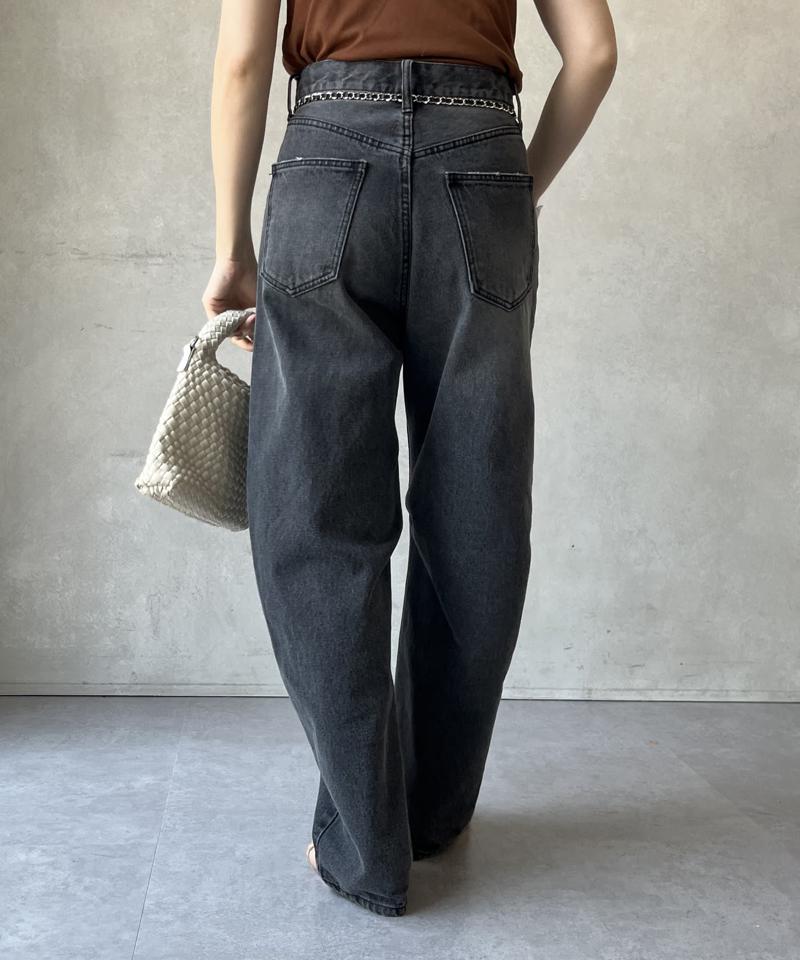 【ベストセラーアイテム】カーブデニム