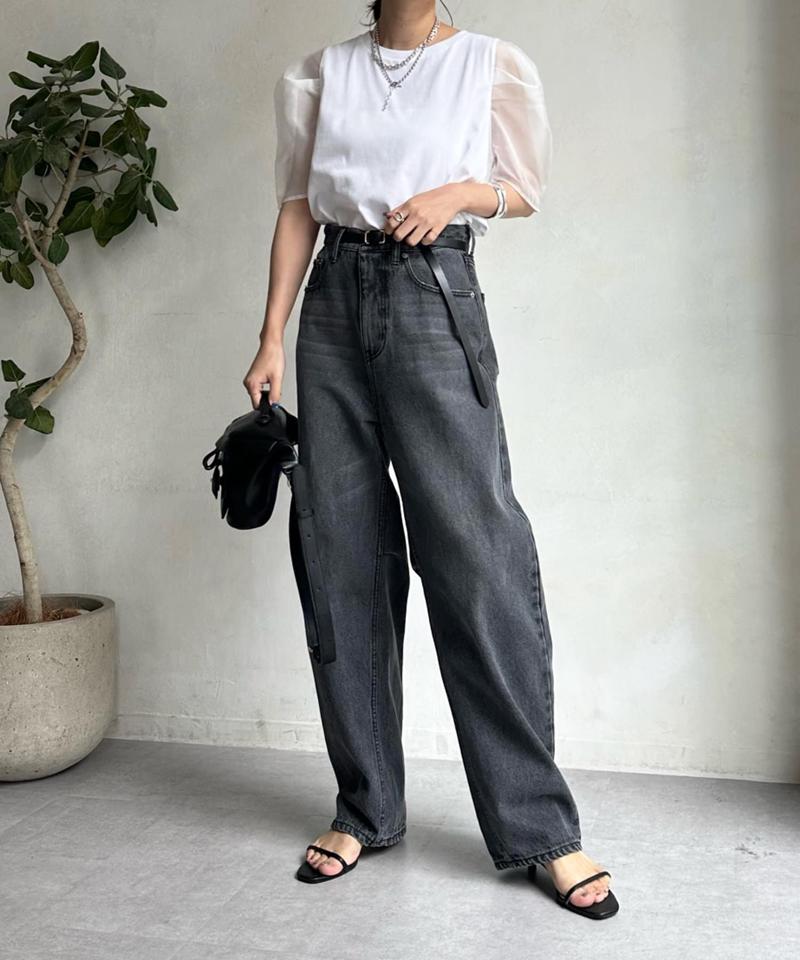 【ベストセラーアイテム】カーブデニム