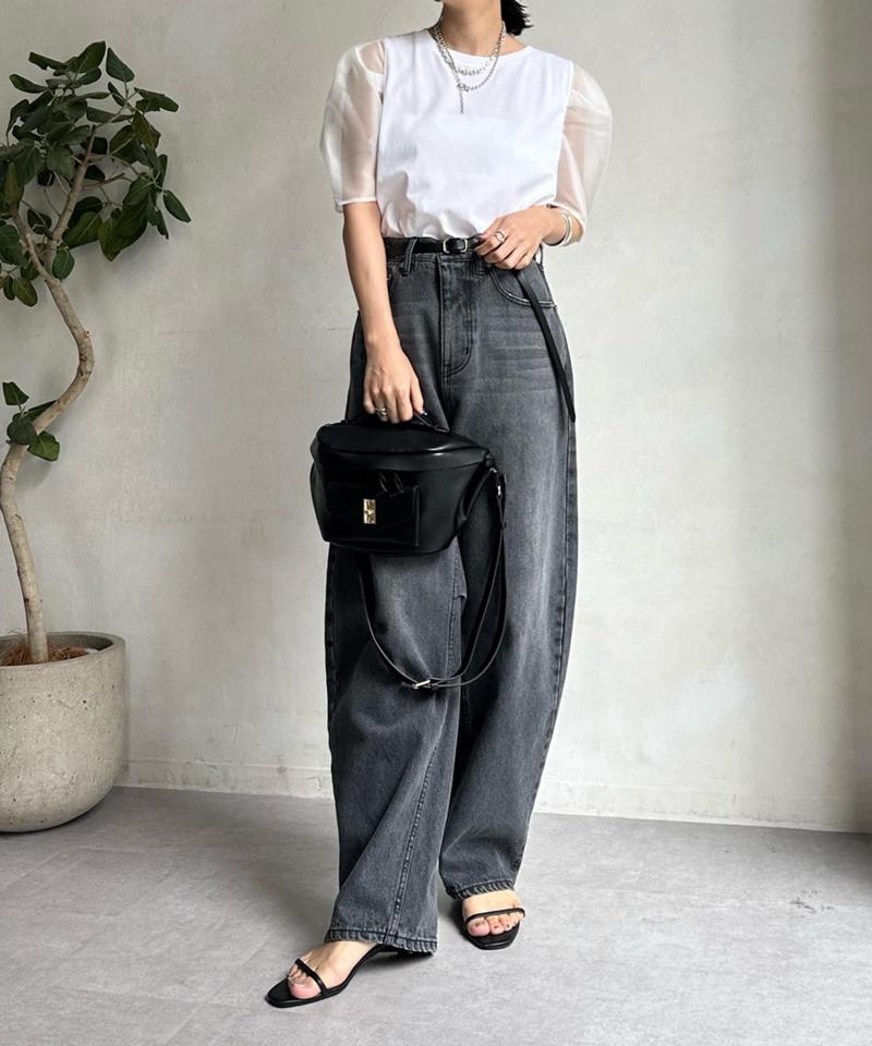 【ベストセラーアイテム】カーブデニム