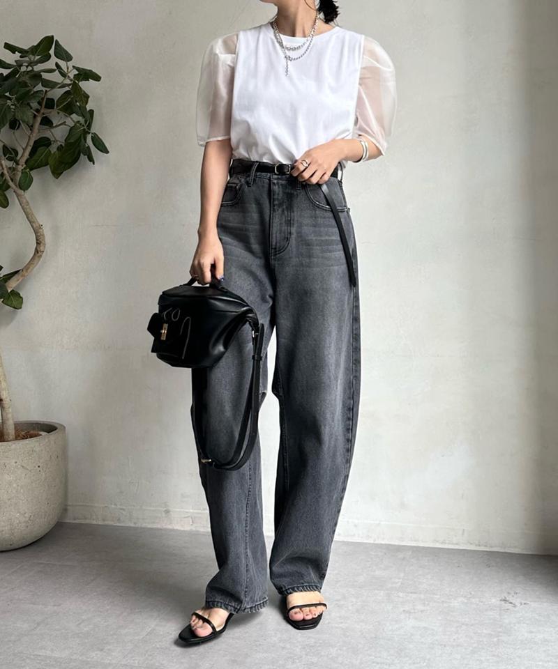 【ベストセラーアイテム】カーブデニム