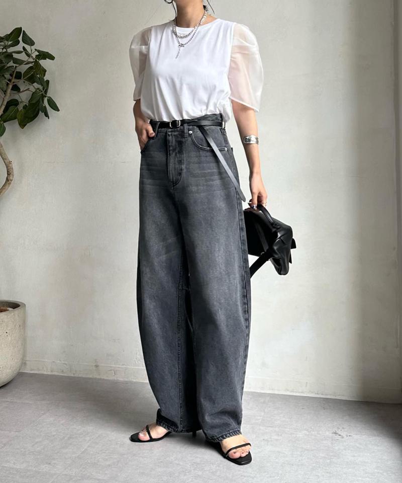 【ベストセラーアイテム】カーブデニム