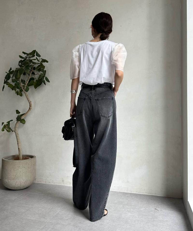 【ベストセラーアイテム】カーブデニム