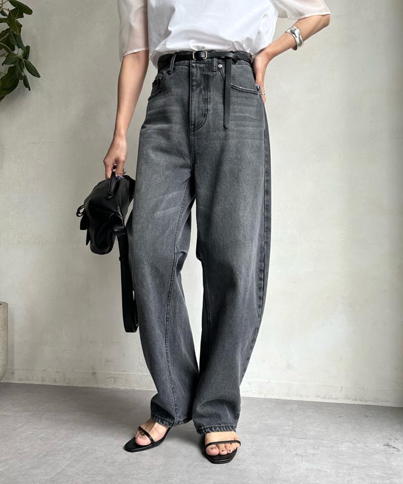 【ベストセラーアイテム】カーブデニム