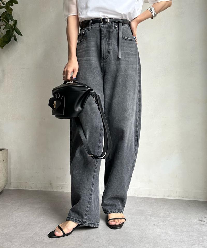 【ベストセラーアイテム】カーブデニム