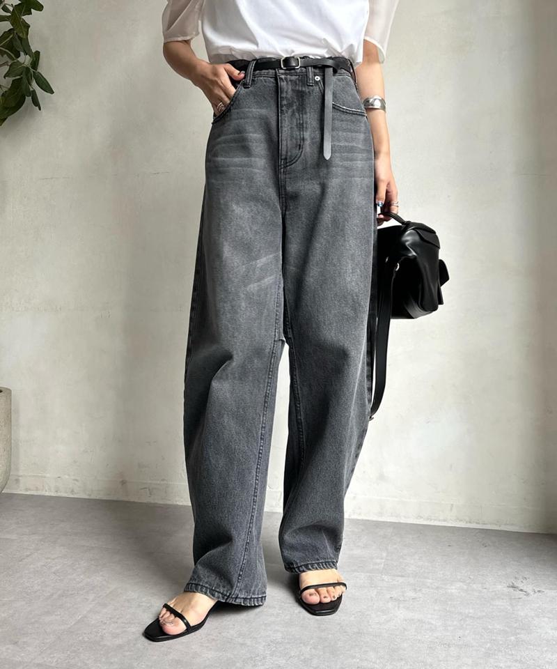 【ベストセラーアイテム】カーブデニム