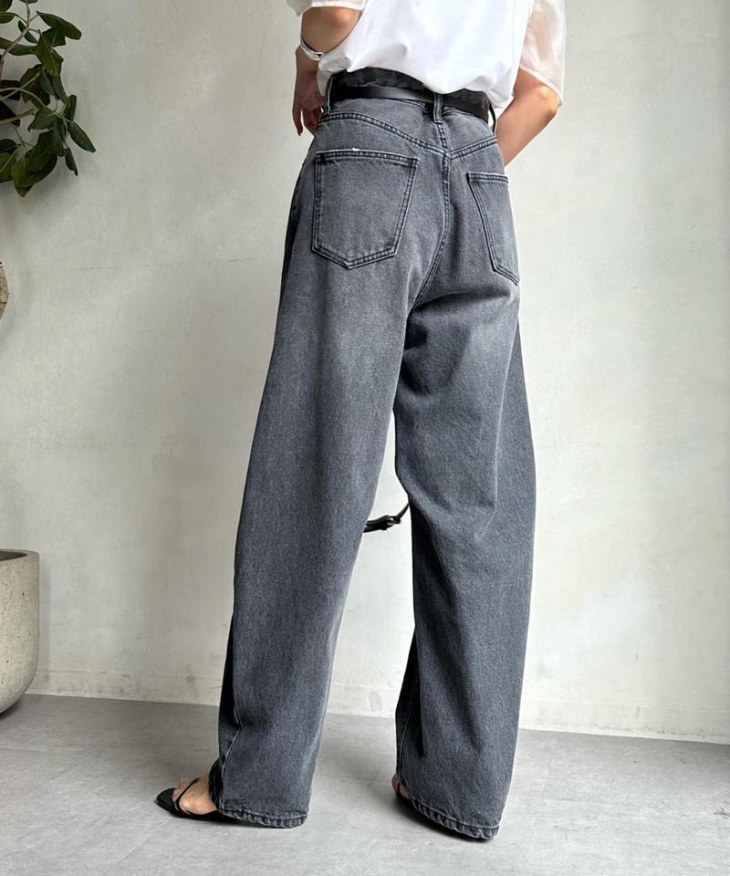 【ベストセラーアイテム】カーブデニム