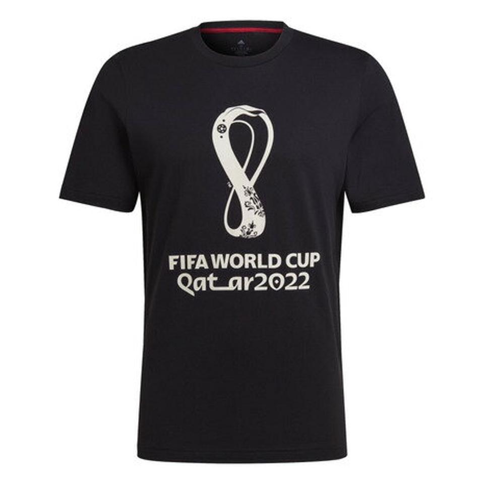 アディダス（adidas）（メンズ）サッカーウェア FIFAワールドカップ2022グラフィック半袖Tシャツ TK911-HD6367
