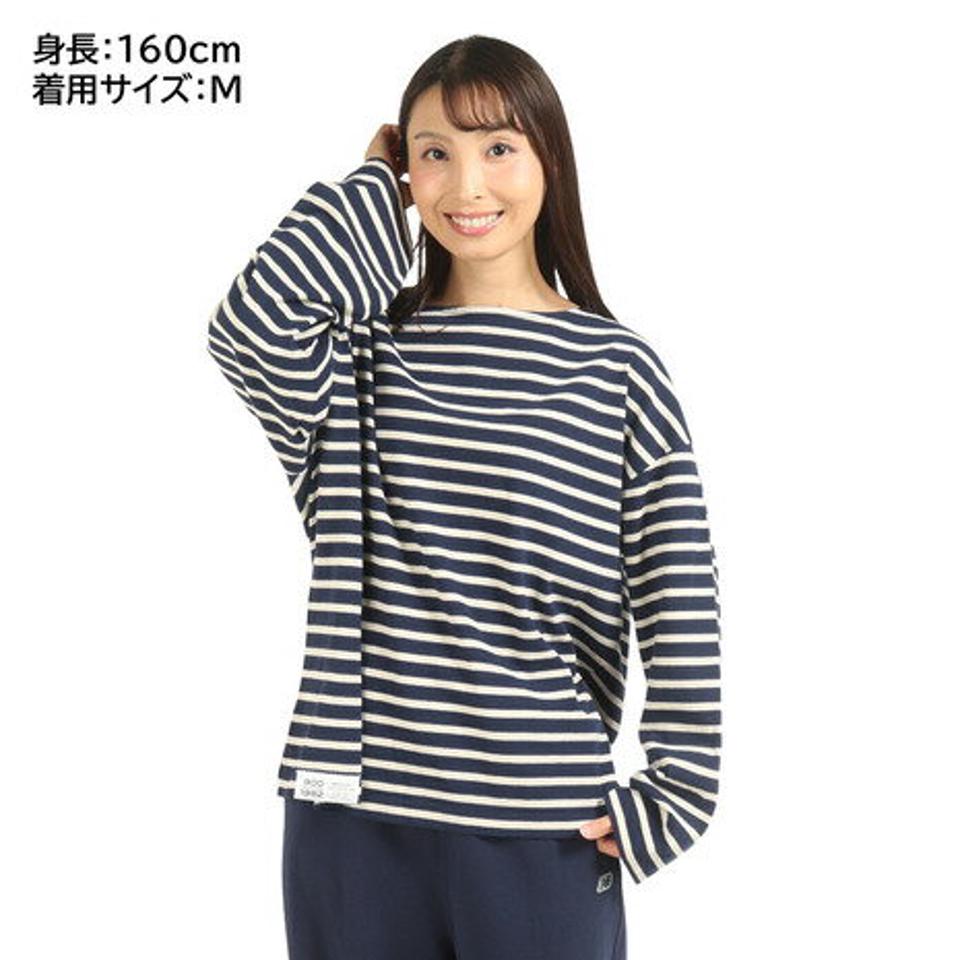 ニューバランス（new balance）（レディース）長袖Tシャツ レディース 900 ストライプ AWT25071