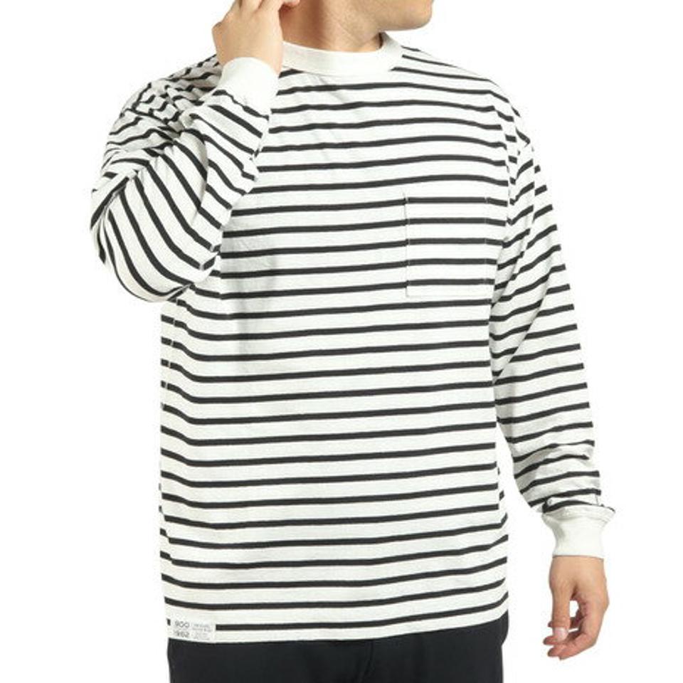 ニューバランス（new balance）（メンズ）長袖Tシャツ メンズ 900 ストライプ AMT25069WM