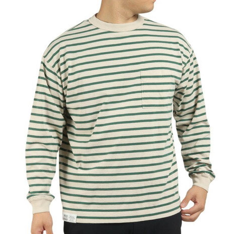 ニューバランス（new balance）（メンズ）長袖Tシャツ メンズ 900 ストライプ AMT25069TWF