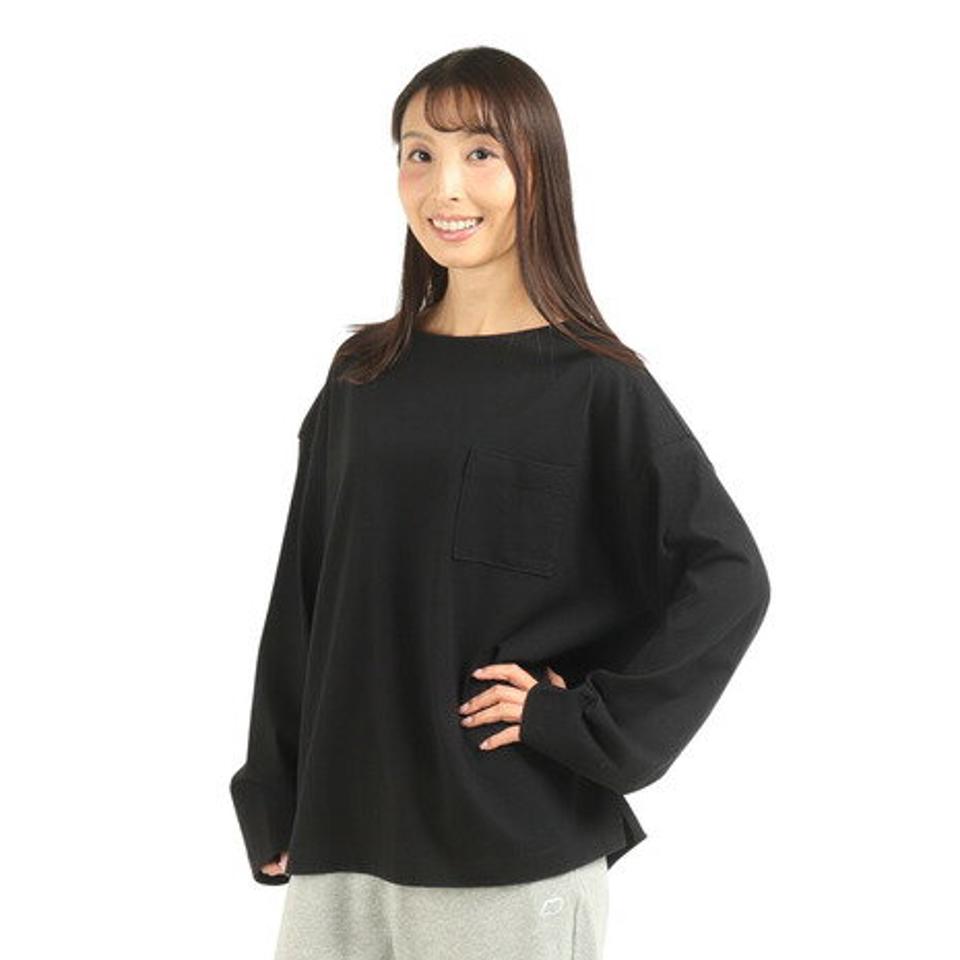 【4/15 24h限定 エントリー＆対象3店舗以上買い回りで最大P10倍！】ニューバランス（new balance）（レディース）長袖Tシャツ レディース 900 ボートネック AWT25066