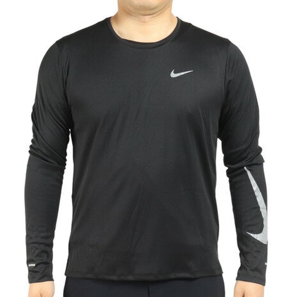 【4/15 24h限定 エントリー＆対象3店舗以上買い回りで最大P10倍！】ナイキ（NIKE）（メンズ）ドライフィット マイラー ラン ディビジョン フラッシュ長袖シャツ DQ6494-010
