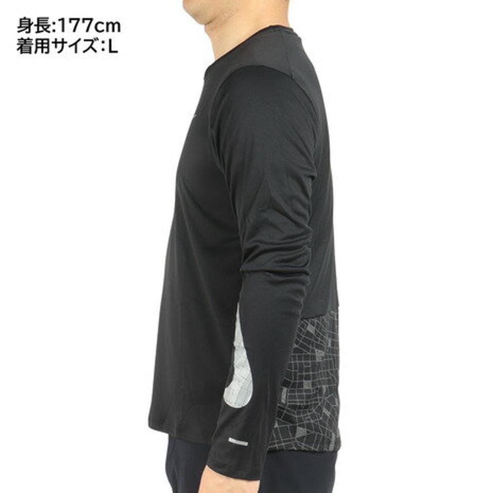【4/15 24h限定 エントリー＆対象3店舗以上買い回りで最大P10倍！】ナイキ（NIKE）（メンズ）ドライフィット マイラー ラン ディビジョン フラッシュ長袖シャツ DQ6494-010