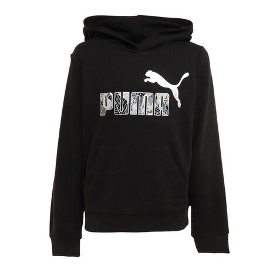 プーマ（PUMA）（キッズ）ガールズ ESS+ BLOOM フーディトレーナー 672577 01 BLK