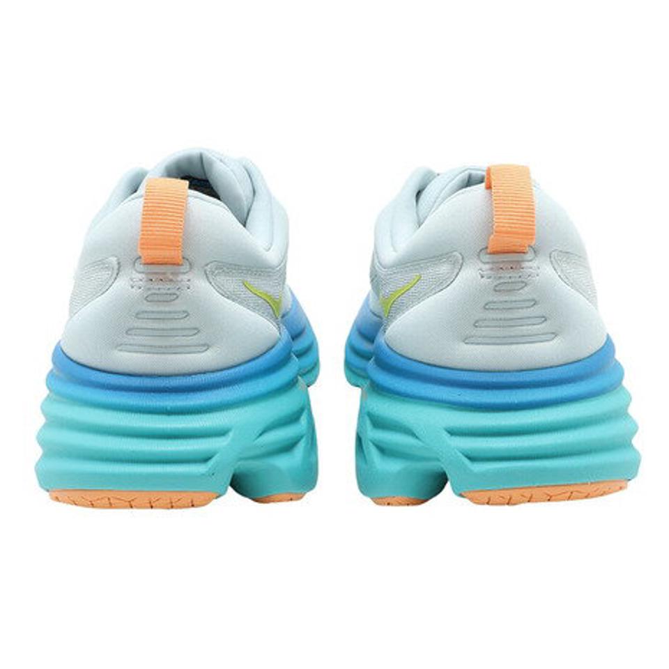 ホカ（HOKA）（メンズ）ランニングシューズ ボンダイ 8 BONDI 8 グレー グリーン 1123202-IFBOB スニーカー トレーニング ジョギング 軽量