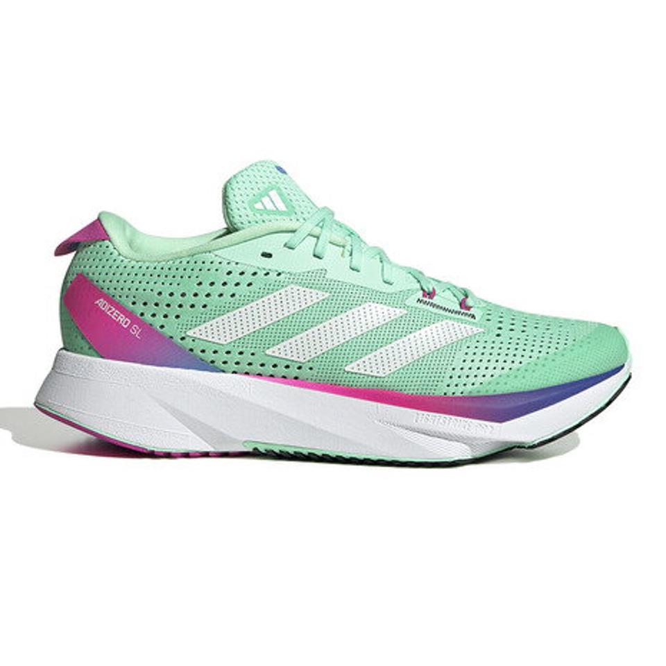 アディダス（adidas）（レディース）ランニングシューズ 緑 レディース アディゼロ SL W GV9090 部活