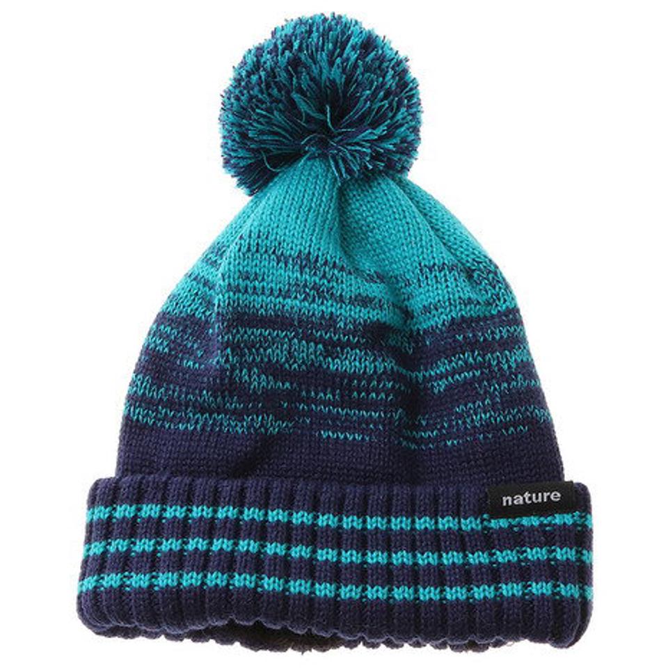 エアボーン（ARBN）（キッズ）ニット帽 キッズ スキー 19JBNA LINE ニットキャップ AB03WC1243 NVY 雪遊び