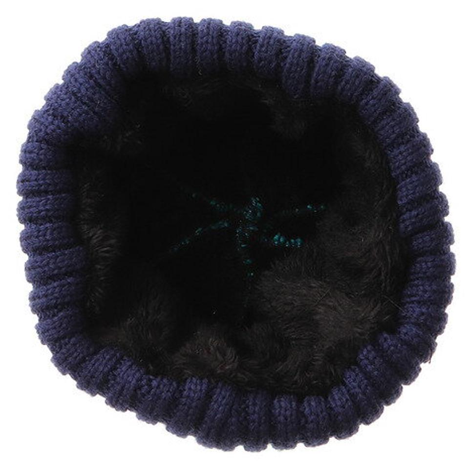 エアボーン（ARBN）（キッズ）ニット帽 キッズ スキー 19JBNA LINE ニットキャップ AB03WC1243 NVY 雪遊び